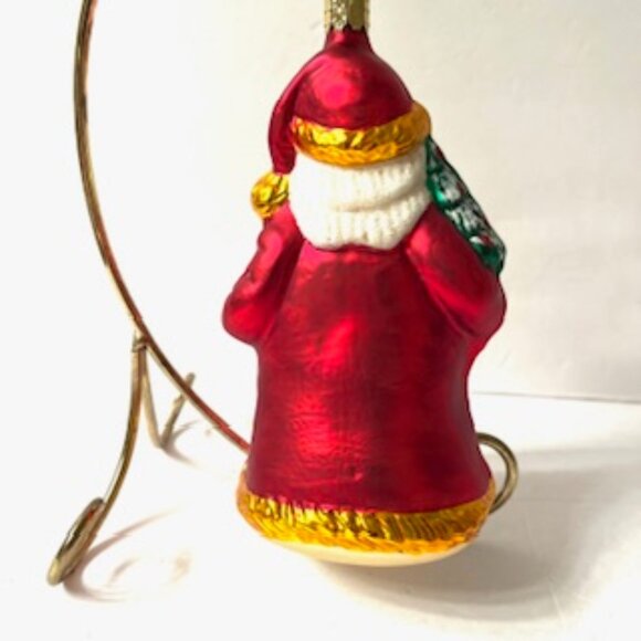 Christborn Glass Santa Claus Ornament, Made in Germany ( Vtg ) - Picture 4 of 8
